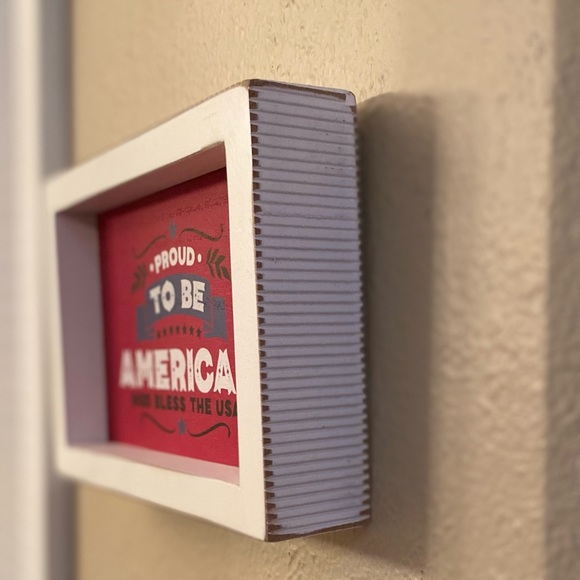 Patriotic Tier Tray Set Of 3, Let Freedom Ring & Proud To Be An American Signs - Picture 14 of 16